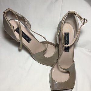 Steven by Steve Madden Tan Patent Stilettos 9.5